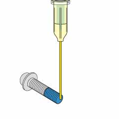 ネジロック剤塗布